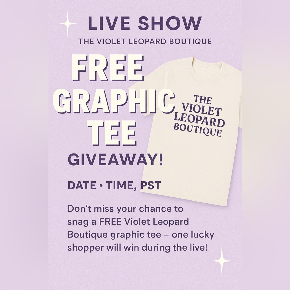 Violet Leopard Boutique Graphic Tee